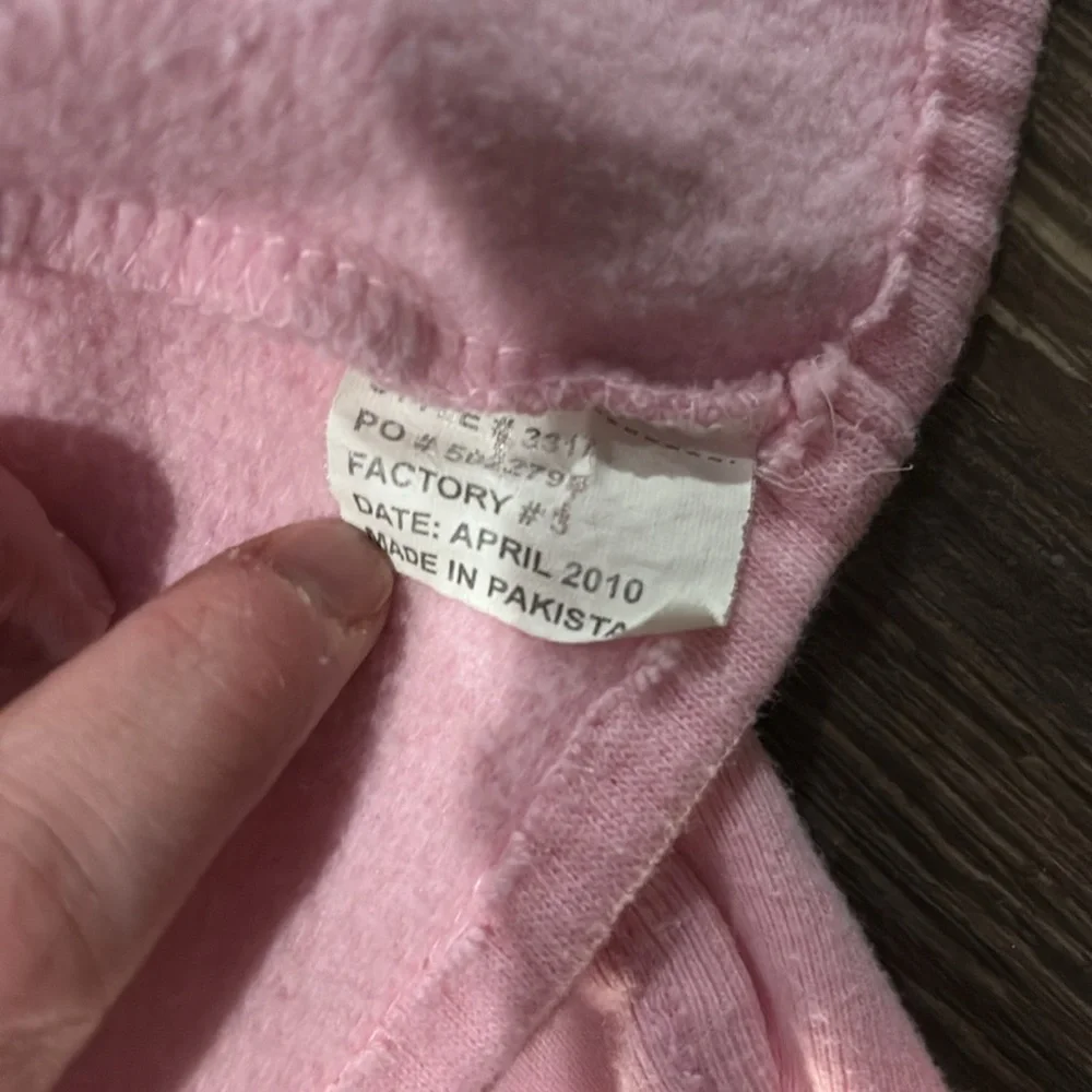 Vintage girls Pink Cardigan with Heart Patches size 4 - Picture 7 of 7